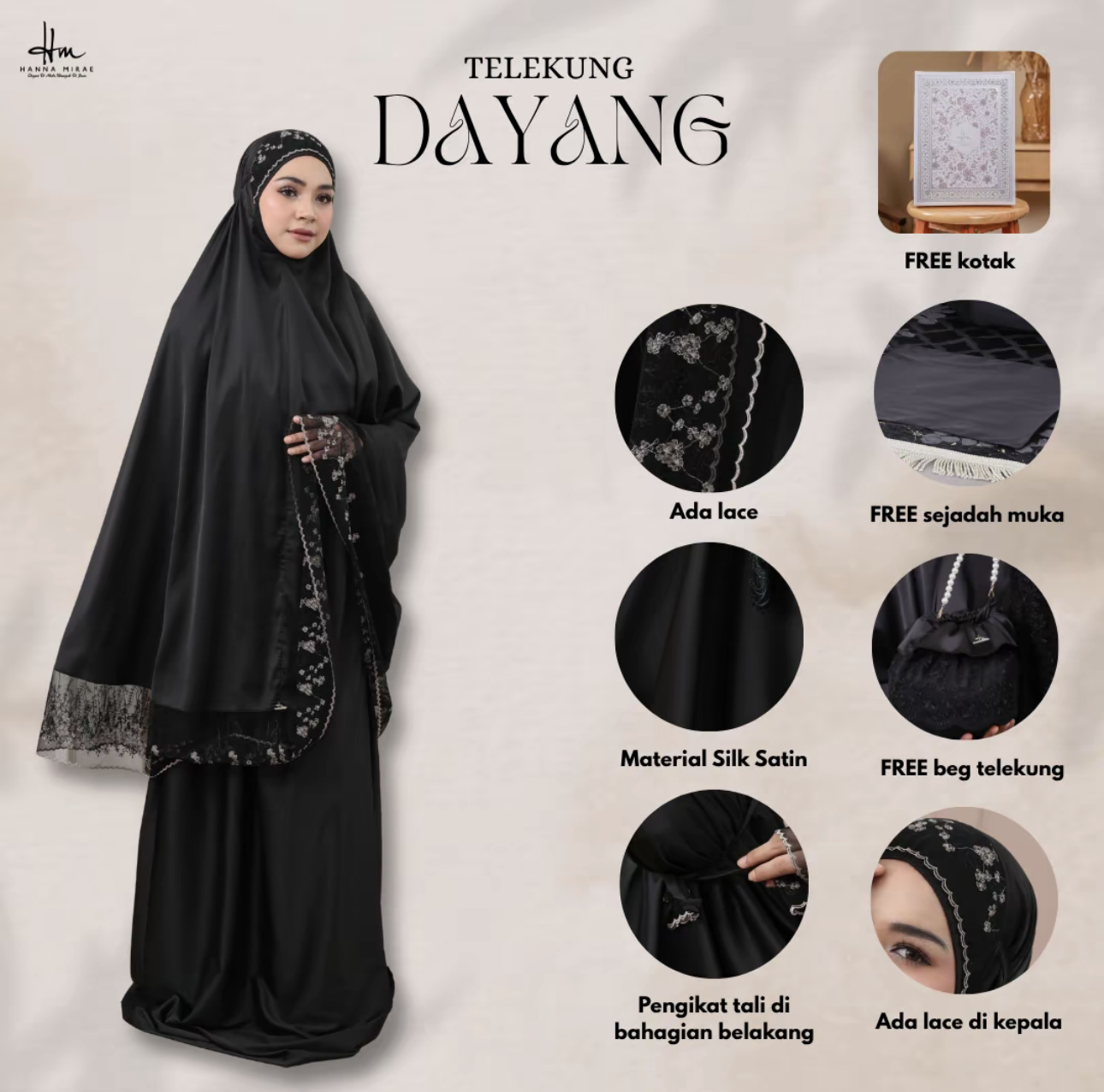 [TELEKUNG DAYANG] Satin Silk Lace Premium Sesuai Hantaran Kahwin & Hadiah