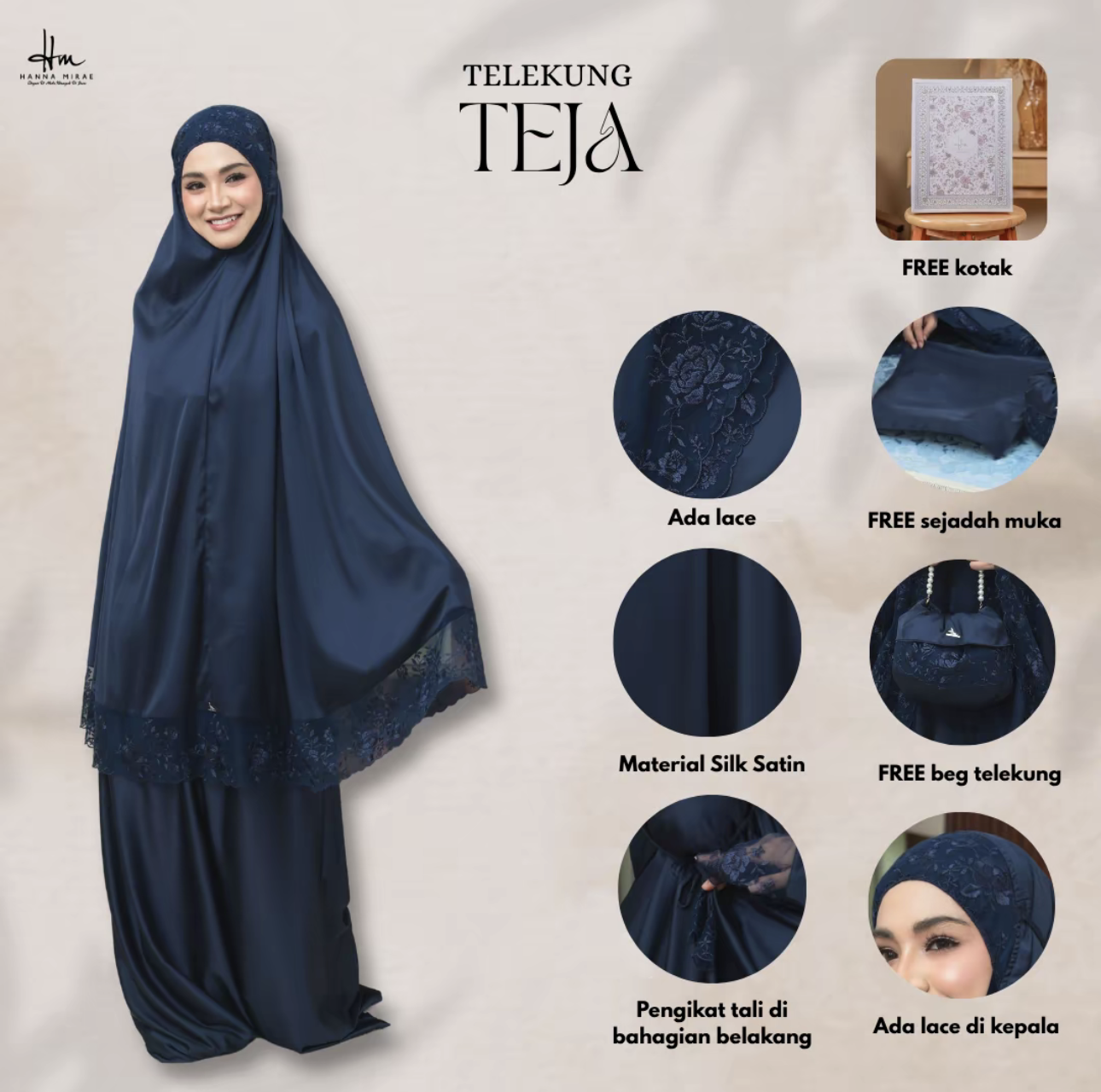 [TELEKUNG TEJA] Satin Silk Lace Premium Sesuai Hantaran Kahwin & Hadiah