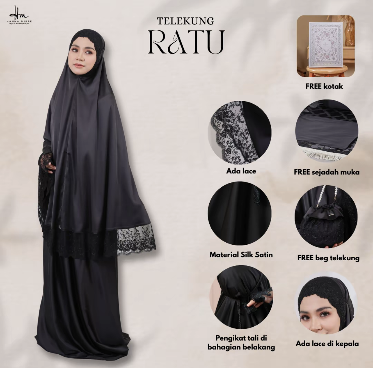 [TELEKUNG RATU] Satin Silk Lace Premium Sesuai Hantaran Kahwin & Hadiah